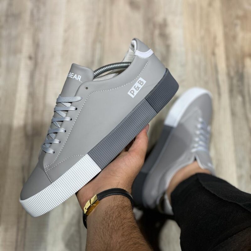 کفش کتونی مردانه مدل پول اند بیر pull&bear طوسی 41 تا 44 - Image 13