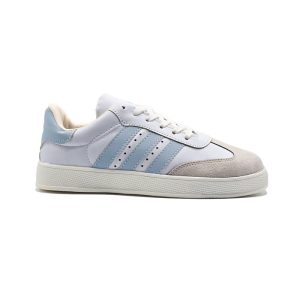 کفش و کتانی زنانه و دخترانه مدل آدیداس سامبا ADIDAS_SAMBA رنگ سفید آبی کد M155