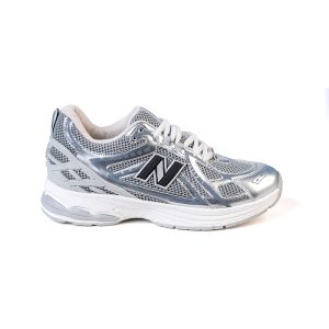 کفش و کتانی زنانه و دخترانه مدل نیوبالانس NEW BALANCE رنگ طوسی نقره ای کد 7052