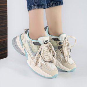 کفش و کتانی زنانه مدل نایک NIKE V2K رنگ کرم آبی کد K101