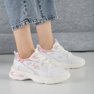 کفش و کتانی زنانه مدل فشیون FASHION رنگ سفید صورتی کد M314
