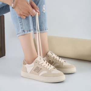 کفش و کتانی اسپرت زنانه و دخترانه مدل نیوبالانس NEW BALANCE رنگ کرم کد M309