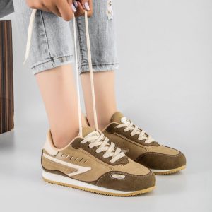کفش و کتانی اسپرت زنانه مدل نایک NIKE رنگ کرم کد 41227