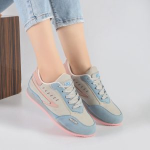 کفش و کتانی اسپرت زنانه مدل نایک NIKE رنگ آبی و صورتی کد 41228