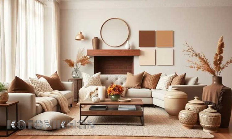 کاربرد Mocha Mousse در طراحی داخلی