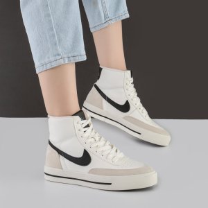کفش و کتانی زنانه مدل نایک نیم ساق رنگ سفید مشکی مدل نایک NIKE کد M570