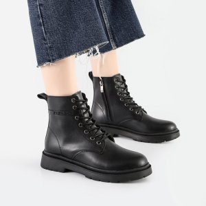 بوت و نیم بوت زنانه و دخترانه مدل زیزیگو ZIZIGO بندی بغل زیپ رنگ مشکی کد M590