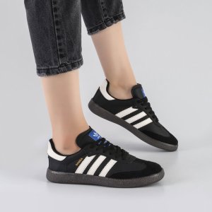 کفش و کتانی زنانه و دخترانه مدل آدیداس سامبا ADIDAS_SAMBA رنگ مشکی سفید کد F117