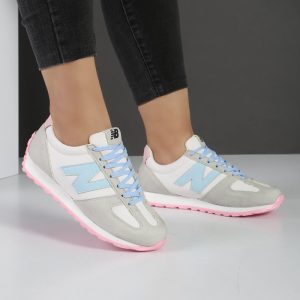 کفش و کتانی زنانه و دخترانه مدل نیوبالانس NEWBALANCE رنگ سفید آبی کد M804