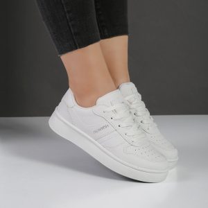 کفش اسپرت و راحتی زنانه و دخترانه رنگ سفید کد M805