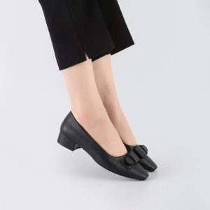 کفش کالج طبی زنانه و دخترانه رنگ مشکی کد M706