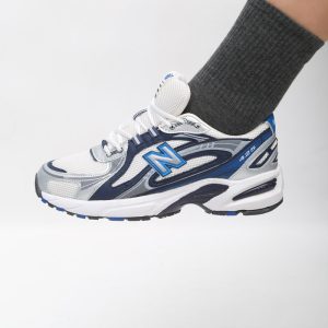 کفش و کتانی مردانه مدل نیوبالانس 425 NEW BALANCE رنگ سفید سرمه ای کد 9945
