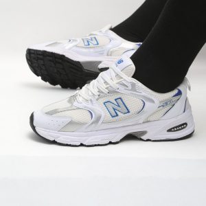 کفش و کتانی مردانه و زنانه مدل نیوبالانس 530 رنگ سفید سرمه ای کد 47248