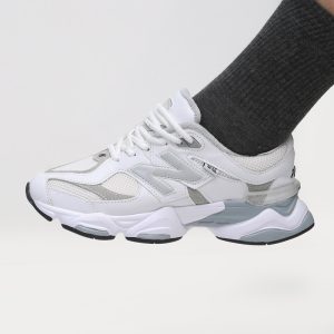 کفش و کتانی مردانه و زنانه چرم طبیعی مدل نیوبالانس 9060 NEW BALANCEرنگ سفید کد 8995