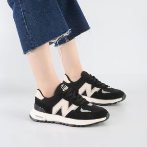 کفش و کتانی زنانه و دخترانه مدل نیوبالانس NEWBALANCE رنگ مشکی قهوه ای کد M670