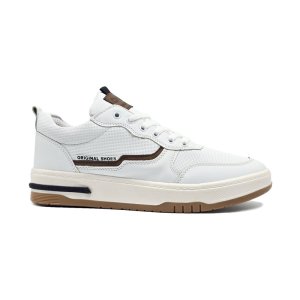 کفش و کتانی مردانه راحتی و روزمره رنگ سفید کرم کد 44232