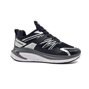 کفش و کتانی اسپرت زنانه و دخترانه مدل SALAMON رنگ مشکی نقره ای کد 95614