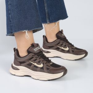 کفش و کتانی زنانه و دخترانه مدل نایک NIKE رنگ قهوه ای کد M1109