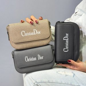 کیف دوشی دستی زنانه و دخترانه رنگ طوسی کد C207