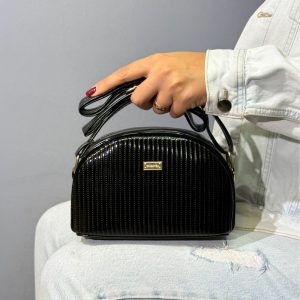 کیف دوشی دستی زنانه و دخترانه رنگ مشکی کد C208