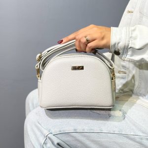 کیف دوشی دستی زنانه و دخترانه رنگ طوسی کد C202