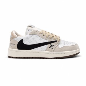 کفش و کتانی مردانه مدل نایک ترویس NIKE TRAVIS رنگ سفید کرم کد 30191