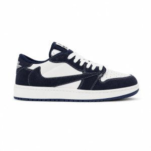 کفش و کتانی مردانه مدل نایک ترویس NIKE TRAVIS رنگ سفید سرمه ای کد 30198