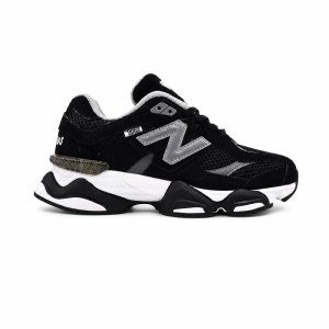 کفش و کتانی زنانه و دخترانه چرم طبیعی مدل نیوبالانس 9060 NEW BALANCE رنگ مشکی کد 8940