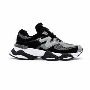 کفش و کتانی مردانه چرم طبیعی مدل نیوبالانس 9060 NEW BALANCE رنگ مشکی طوسی کد 4112