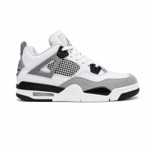 کفش و کتانی مردانه ساقدار مدل جردن NIKE AIR JORDAN 4 رنگ سفید مشکی  کد 2727