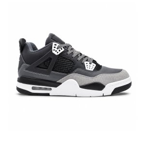 کفش و کتانی مردانه ساقدار مدل جردن NIKE AIR JORDAN 4 رنگ طوسی مشکی کد 2825