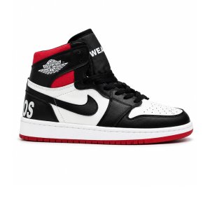 کفش و کتانی مردانه ساقدار مدل NIKE JORDAN 1 رنگ سفید مشکی کد 2255