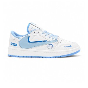 کفش و کتانی مردانه مدل نایک ترویس NIKE TRAVIS رنگ سفید آبی کد 30872