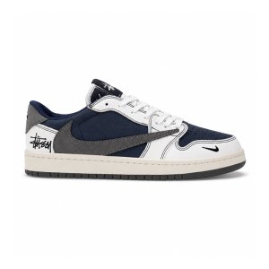 کفش و کتانی مردانه مدل نایک ترویس NIKE TRAVIS رنگ سرمه ای طوسی کد 30873