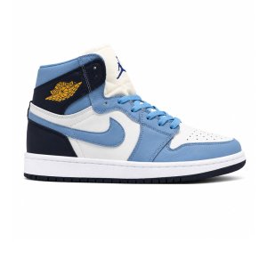 کفش و کتانی مردانه ساقدار مدل NIKE JORDAN 1 رنگ سفید آبی کد 2256