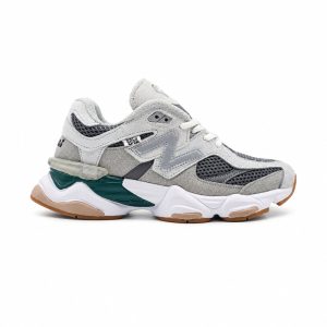 کفش و کتانی زنانه و دخترانه چرم طبیعی مدل نیوبالانس 9060 NEW BALANCE رنگ طوسی کد 8942