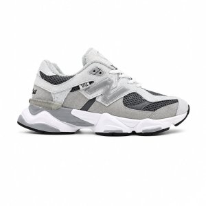 کفش و کتانی مردانه چرم طبیعی مدل نیوبالانس 9060 NEW BALANCE رنگ طوسی کد 4113