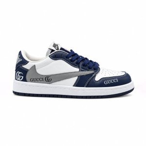 کفش و کتانی مردانه مدل نایک ترویس NIKE TRAVIS رنگ سفید سرمه ای کد 30295