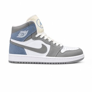 کفش و کتانی مردانه ساقدار مدل NIKE JORDAN 1 رنگ طوسی آبی کد 2425