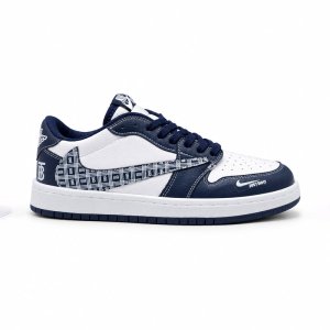کفش و کتانی زنانه و دخترانه مدل نایک ترویس NIKE TRAVIS رنگ سرمه ای سفید کد 30812