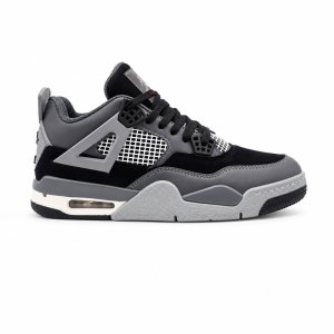 کفش و کتانی مردانه ساقدار مدل جردن NIKE AIR JORDAN 4 رنگ طوسی مشکی کد 2185