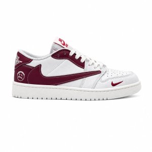 کفش و کتانی مردانه مدل نایک ترویس NIKE TRAVIS رنگ سفید قرمز کد 30358