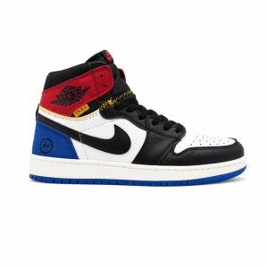 کفش و کتانی مردانه ساقدار مدل NIKE JORDAN 1 رنگ آبی قرمز کد 2326