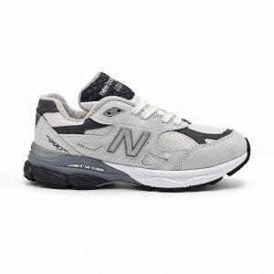 کفش و کتانی مردانه چرم طبیعی مدل نیوبالانس NEWBALANCE 990 رنگ طوسی کد 8690