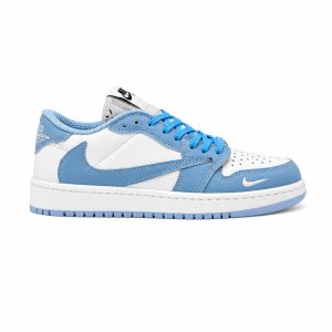 کفش و کتانی زنانه و دخترانه مدل نایک ترویس NIKE TRAVIS رنگ سفید آبی کد 30351
