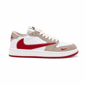 کفش و کتانی مردانه مدل نایک ترویس NIKE TRAVIS رنگ سفید قرمز کد 31002