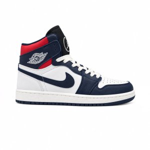 کفش و کتانی مردانه ساقدار مدل NIKE JORDAN 1 رنگ سرمه ای قرمز کد 2437
