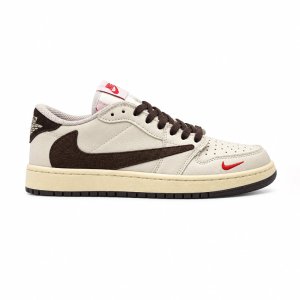 کفش و کتانی مردانه مدل نایک ترویس NIKE TRAVIS رنگ کرم قهوه ای کد 30999