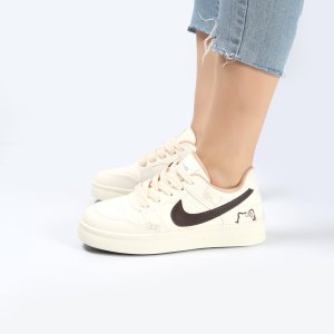کفش و کتانی زنانه و دخترانه مدل نایک NIKE رنگ کرم کد 30365